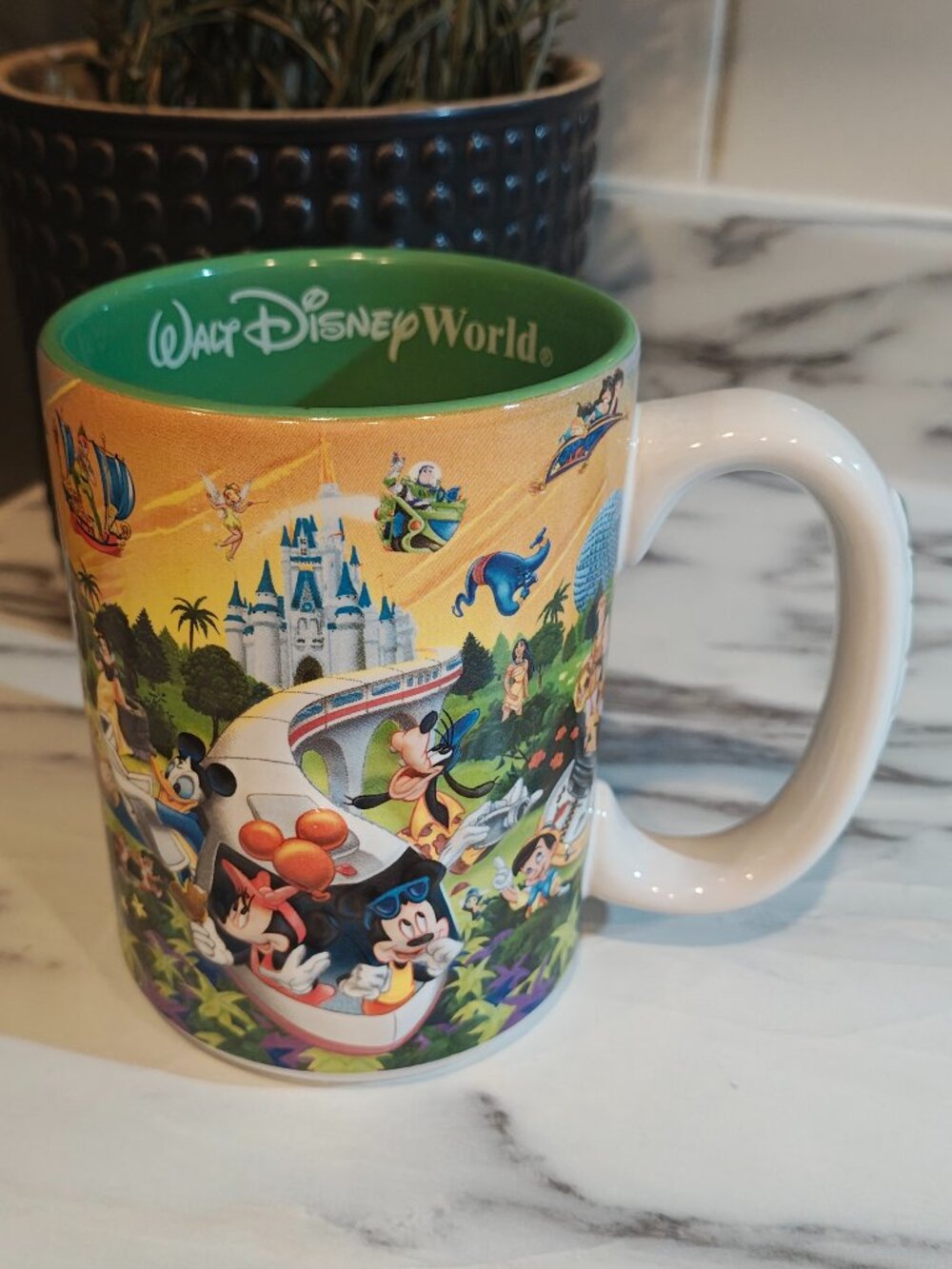 Walt Disney World Four Parks One World 3D Grandpa Ceramic Mug Disney Parks